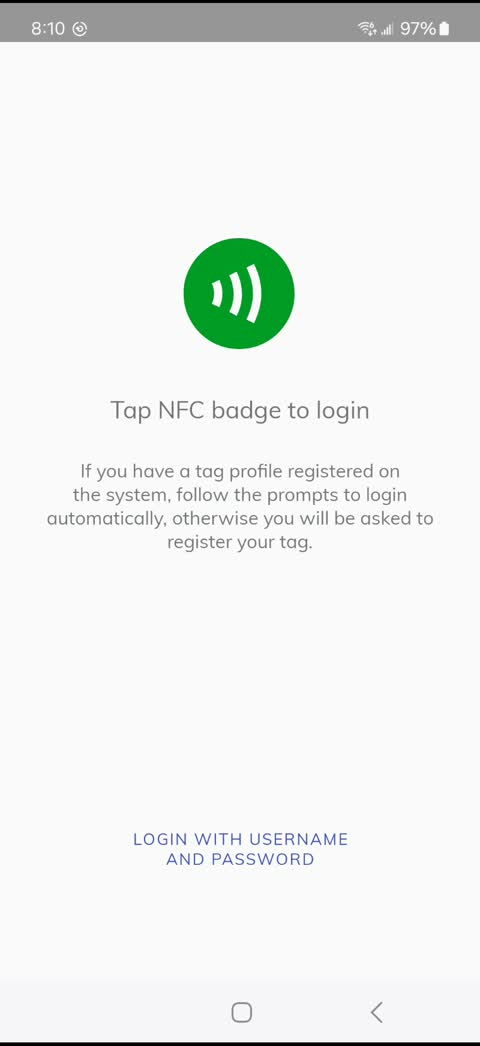PIN verification during badge tap login